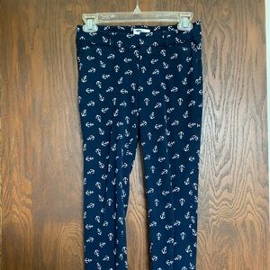 Old navy Diva Navy Anchor Pants size 0